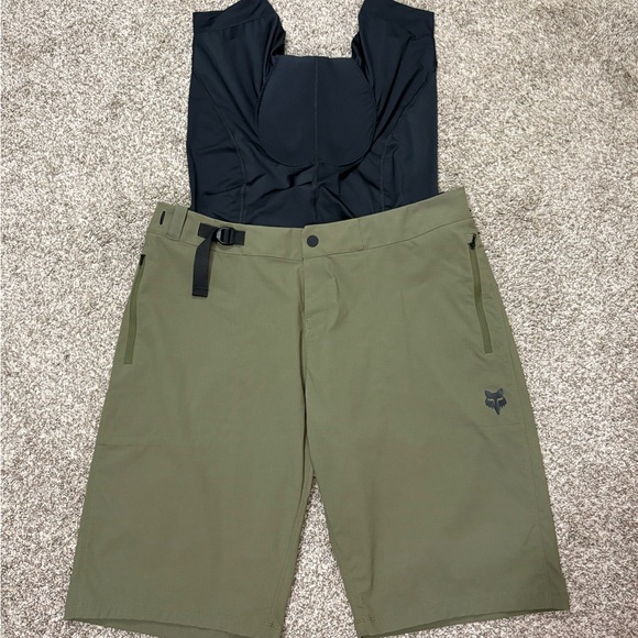 Fox Racing Ranger Lite 20 Mens MTB Mountain Bike Shorts w/Liner Olive Green 38 - Picture 5 of 5
